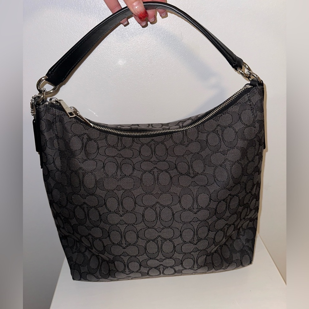 Coach Signature Jacquard Handbag!